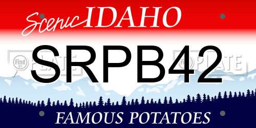 SRPB42 Idaho License Plate