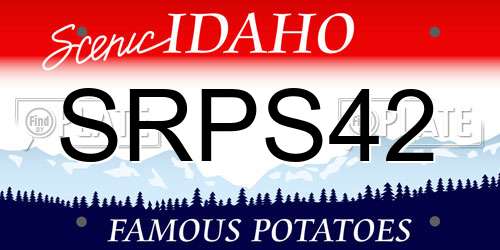 SRPS42 Idaho License Plate
