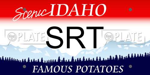 SRT Idaho License Plate