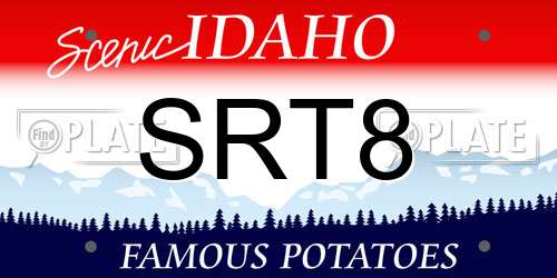 SRT8 Idaho License Plate