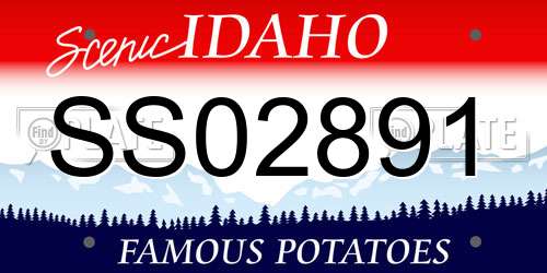 SS02891 Idaho License Plate