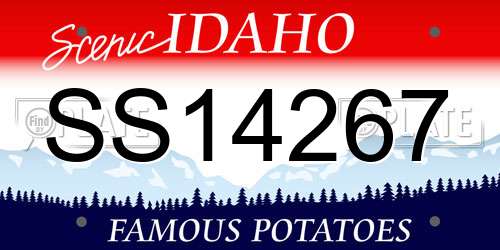 SS14267 Idaho License Plate