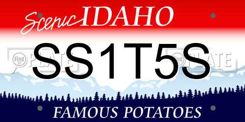 SS1T5S Idaho License Plate