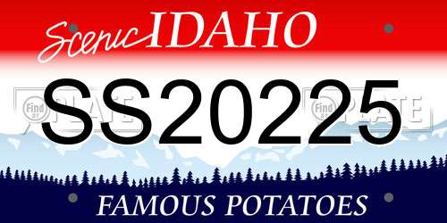 SS20225 Idaho License Plate