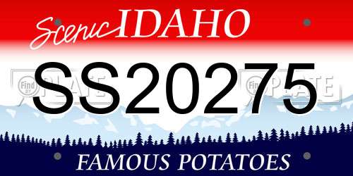 SS20275 Idaho License Plate