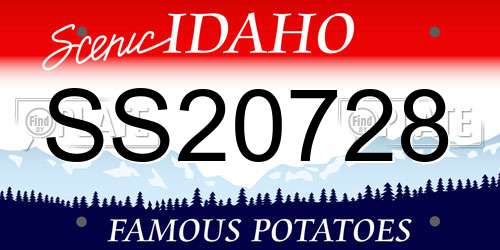 SS20728 Idaho License Plate
