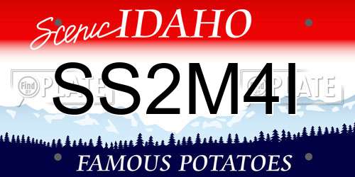 SS2M4I Idaho License Plate