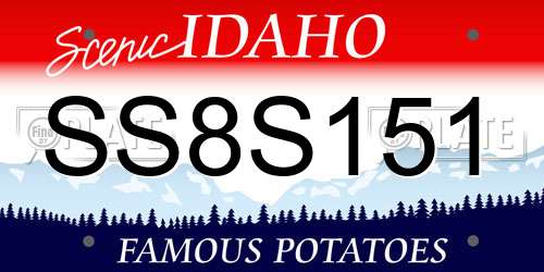 SS8S151 Idaho License Plate