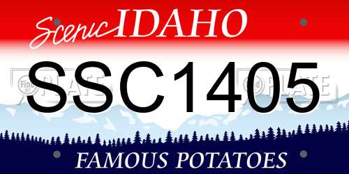 SSC1405 Idaho License Plate