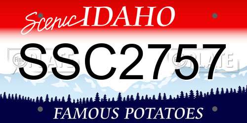 SSC2757 Idaho License Plate