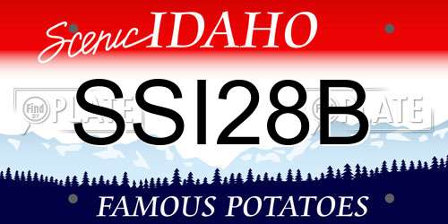 SSI28B Idaho License Plate