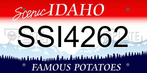 SSI4262 Idaho License Plate