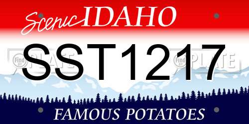 SST1217 Idaho License Plate