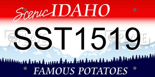 SST1519 Idaho License Plate