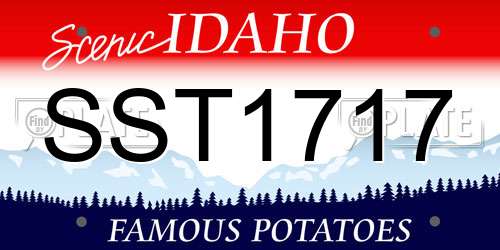 SST1717 Idaho License Plate