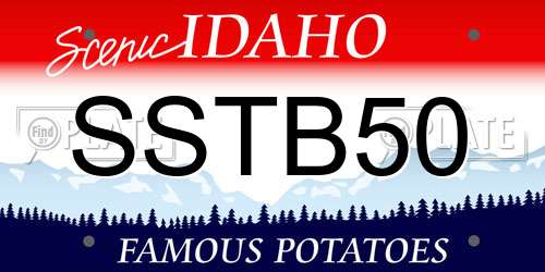 SSTB50 Idaho License Plate