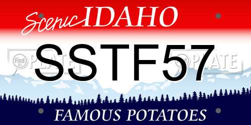 SSTF57 Idaho License Plate