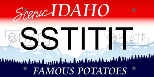 SSTITIT Idaho License Plate