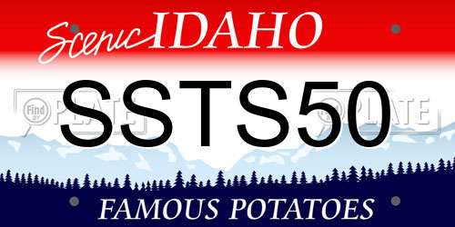 SSTS50 Idaho License Plate
