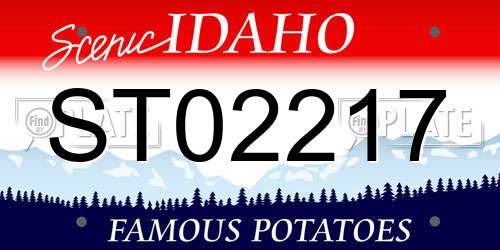 ST02217 Idaho License Plate