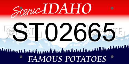 ST02665 Idaho License Plate