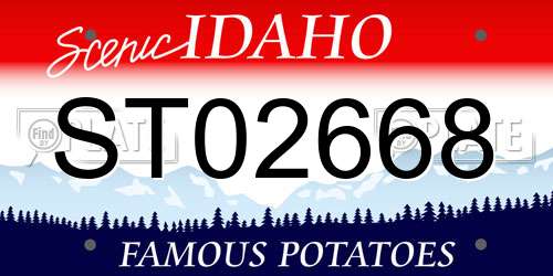 ST02668 Idaho License Plate