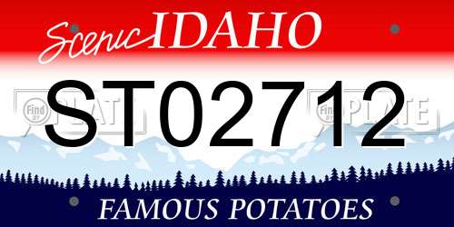 ST02712 Idaho License Plate