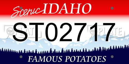 ST02717 Idaho License Plate