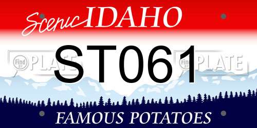 ST061 Idaho License Plate