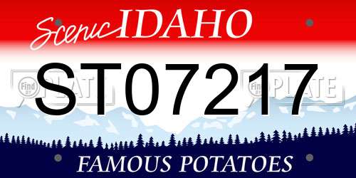 ST07217 Idaho License Plate