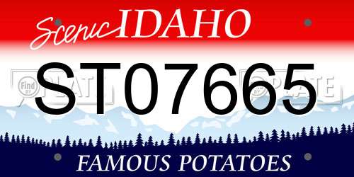 ST07665 Idaho License Plate