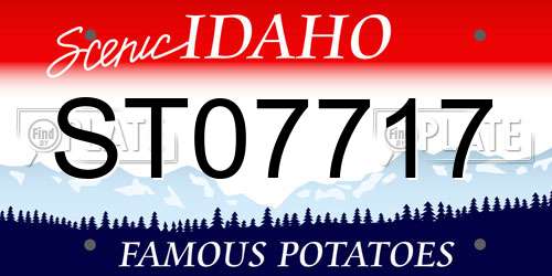 ST07717 Idaho License Plate
