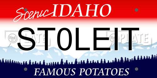 ST0LEIT Idaho License Plate