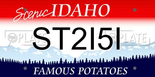 ST2I5I Idaho License Plate