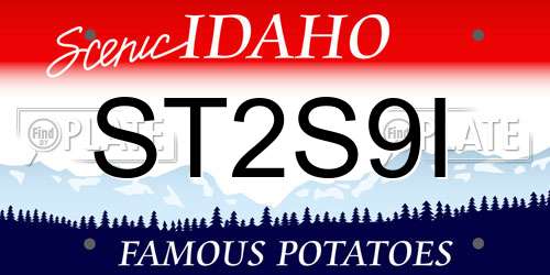 ST2S9I Idaho License Plate