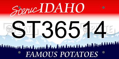 ST36514 Idaho License Plate