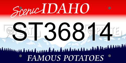 ST36814 Idaho License Plate
