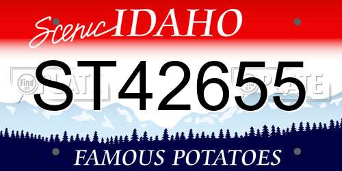 ST42655 Idaho License Plate
