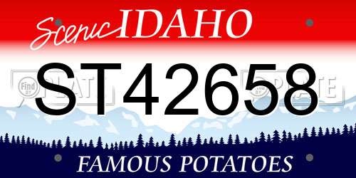 ST42658 Idaho License Plate