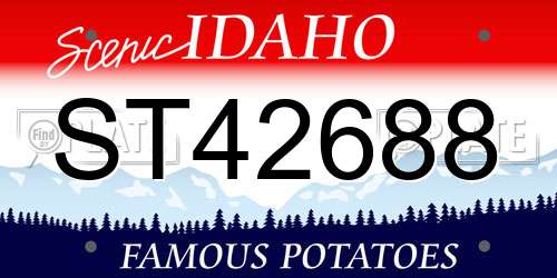 ST42688 Idaho License Plate