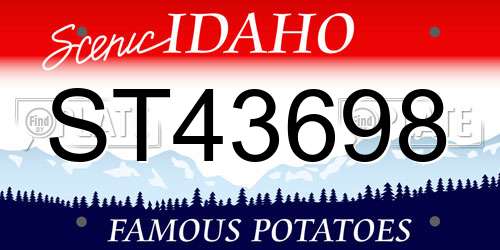 ST43698 Idaho License Plate