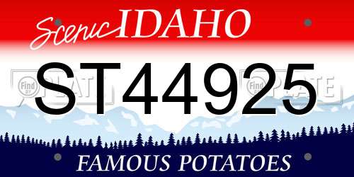 ST44925 Idaho License Plate