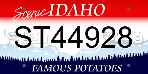ST44928 Idaho License Plate