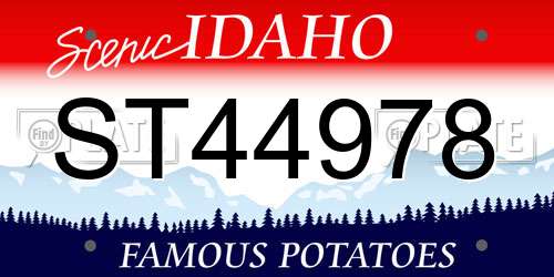ST44978 Idaho License Plate