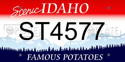 ST4577 Idaho License Plate
