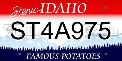 ST4A975 Idaho License Plate