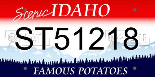 ST51218 Idaho License Plate