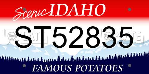 ST52835 Idaho License Plate