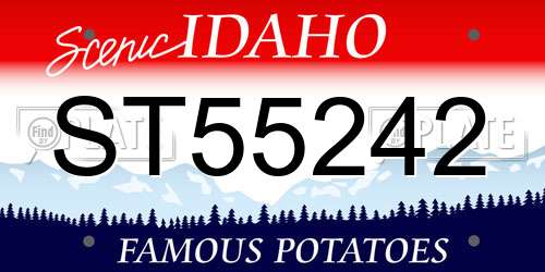 ST55242 Idaho License Plate