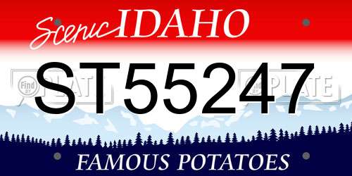 ST55247 Idaho License Plate